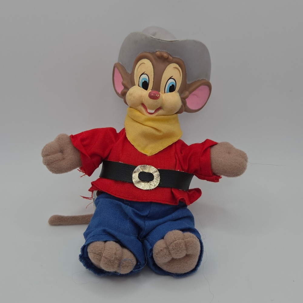 Vintage 1991 Tyco Fievel Goes West 5 Inch Bean Doll An American Tail Plush Toy